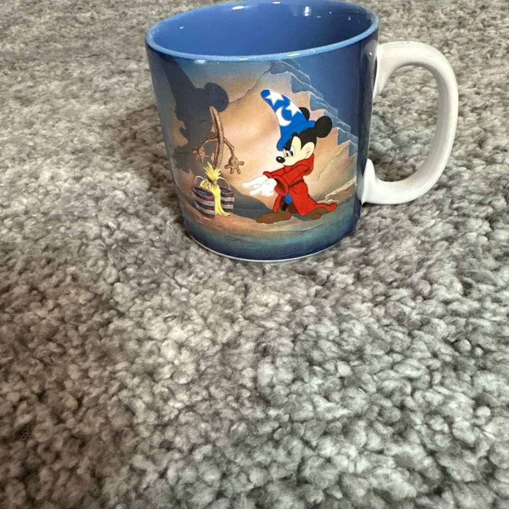 Disney Store Fantasia Mickey vs Wizard Coffee Mug Cup